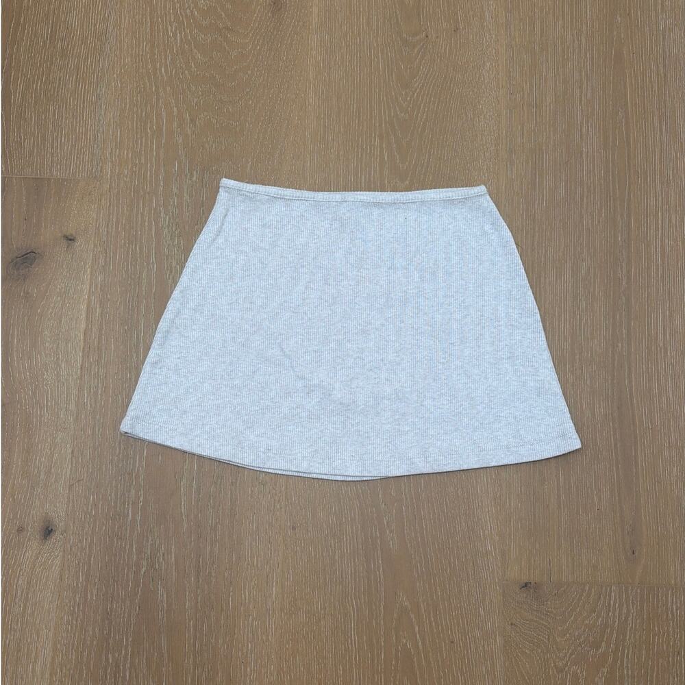 Kookai Knit Mini Skirt Size US4 Oatmeal Beige